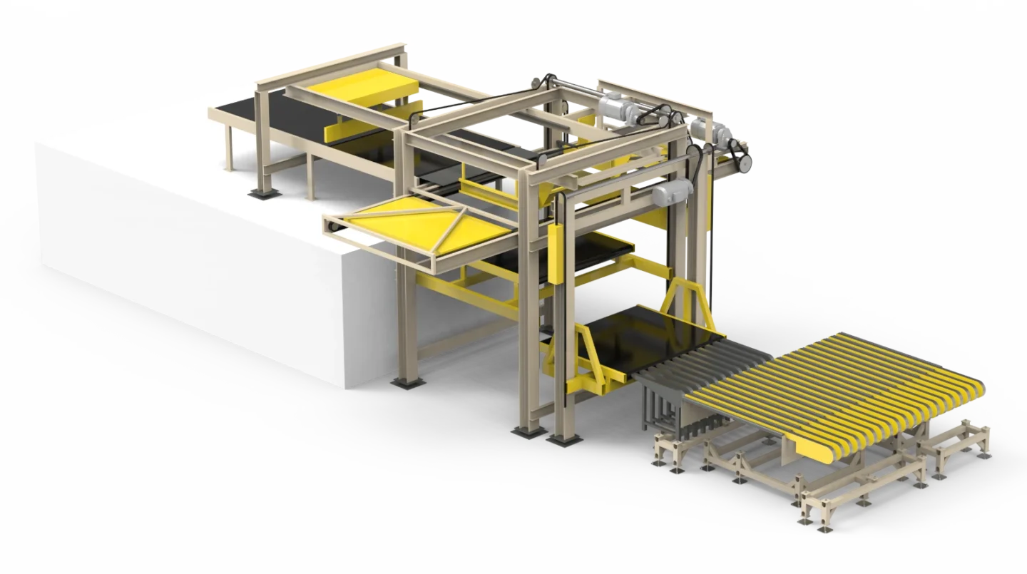 Board stackers for streamlined material handling